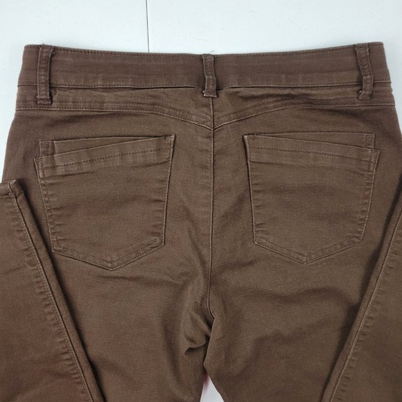 Democracy Ab Technology pants jeans size 10 brown slim skinny 1621 womens 32x26 - Picture 4 of 12